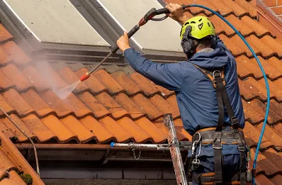Démoussage et hydrofuge de toiture à Pomas